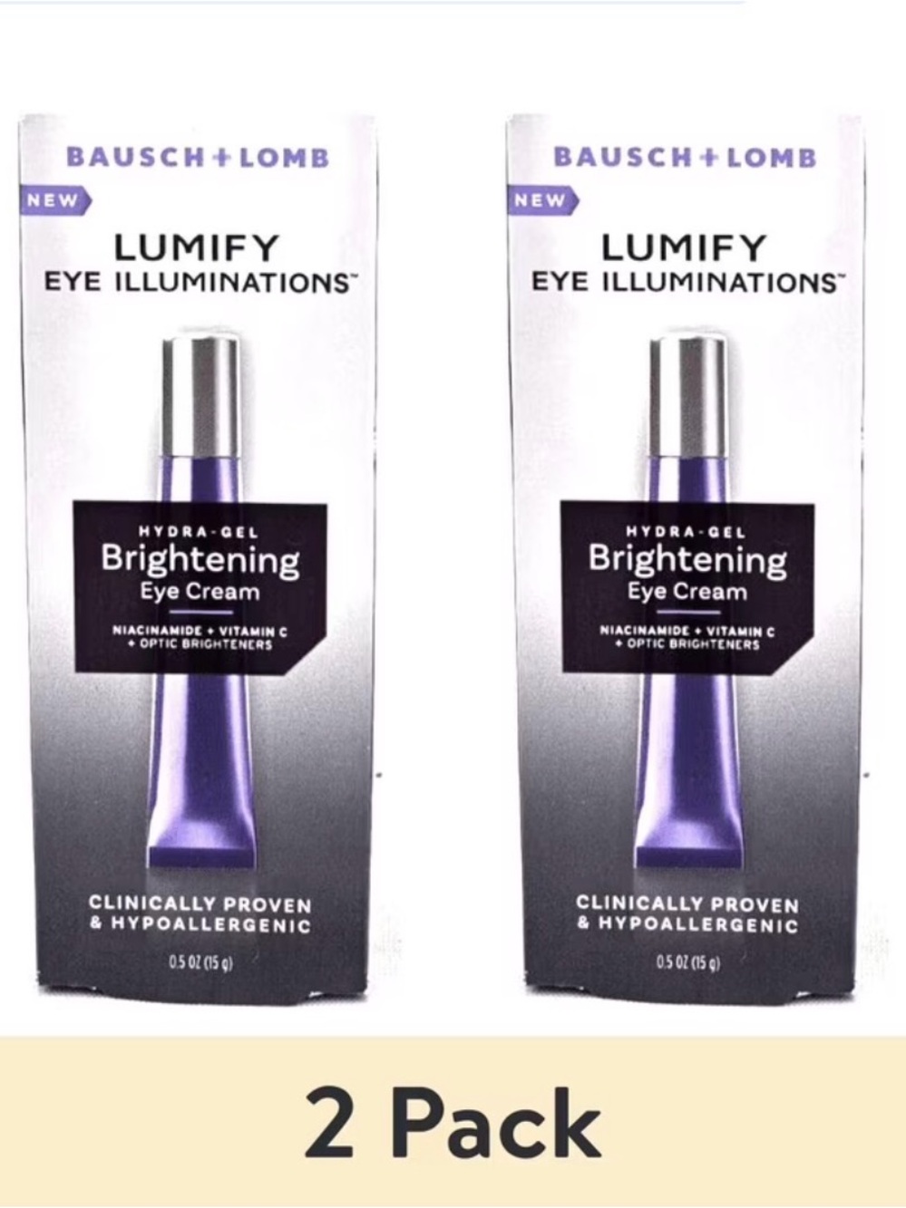 Lumify Eye Illuminations Brightening Eye Cream - Purple (2 Pack)